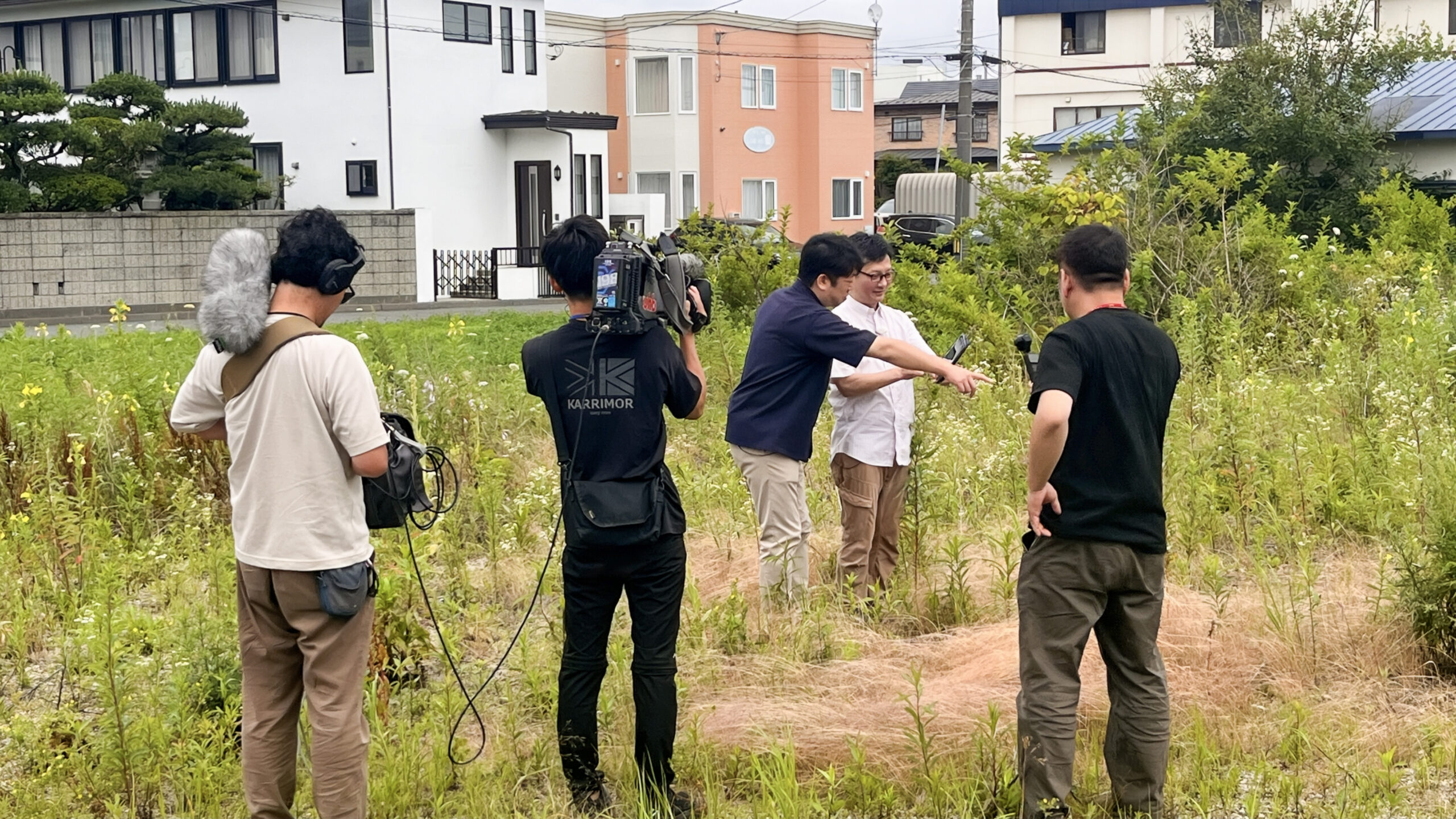 UHB北海道文化放送「みんテレ」の撮影風景